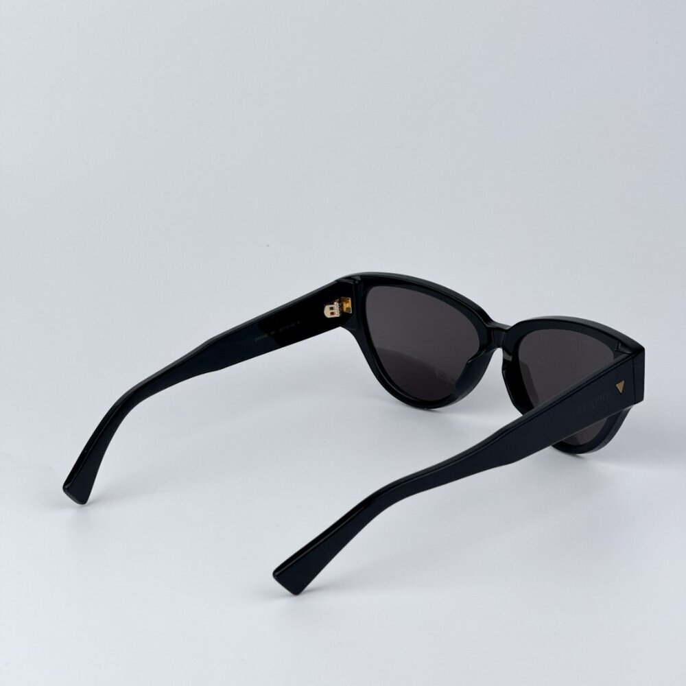 Bottega Veneta Women Black Grey Cat Eye BRAND NEW Sunglasses BV1319S 001 - Picture 6 of 11